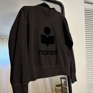 Isabel Marant Etoile Black Mock Neck Moby Sweatshirt size 38/Medium